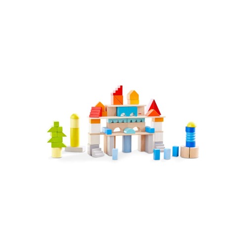Colored Building Blocks 85 Piece Set