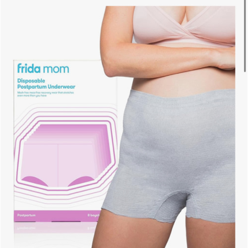 Amazon.com: Frida Mom 8pc Postpartum Underwear, Disposable Boyshort Panties, Seamless, Stretch Support, New Mom Essentials, Size Regular (28in-42in) Black : Clothing, Shoes & Jewelry