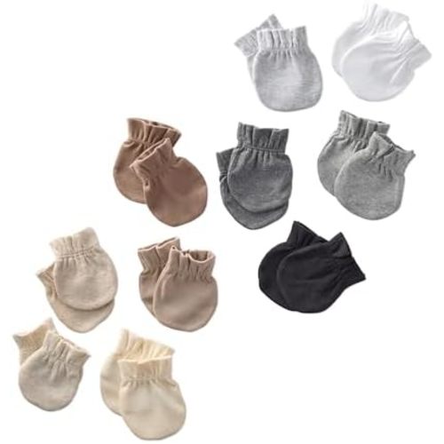 Butterblu Morgan 10-Pack Mitts 100% Organic Cotton No Scratch Mittens for Newborn Baby Boys & Girls