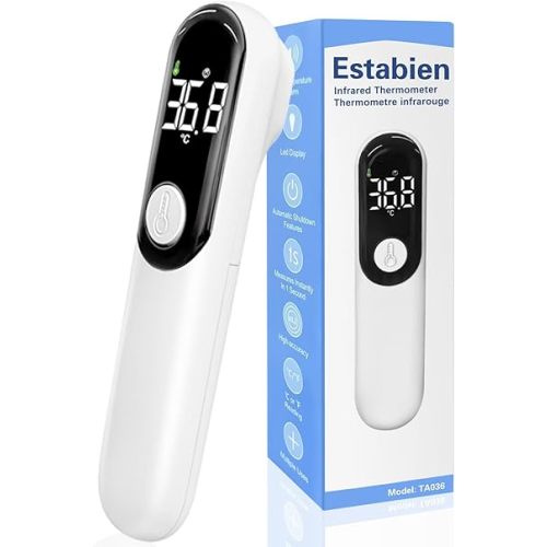 Digital Infrared Thermometer for Adults and Kids with Fever Alarm, Large LED Digits, High Accuracy, 1s Fast Result Accurate Reading Baby Thermometer