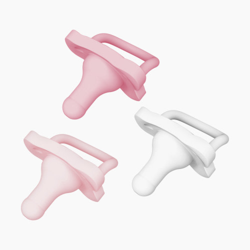 Dr. Brown's Happypaci One-Piece Silicone Paci (3 pack) - Pink, Light Pink