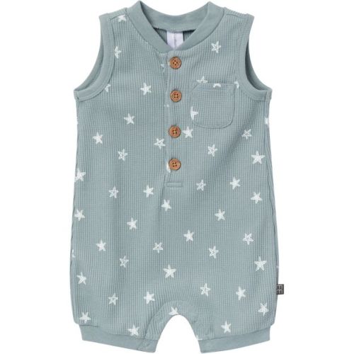 Modern Moments™ by Gerber Baby Boys' Sleeveless Romper, Medium Teal Starfish, 3-6 Months
