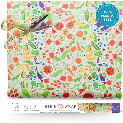 Bee's Wrap Beeswax Wrap Roll, 14 x 52 in - Garden Party
