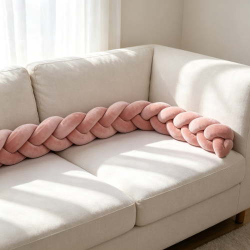 Decorative Knot Throw Pillow, Soft Plush Knot Throw Decor Cushion