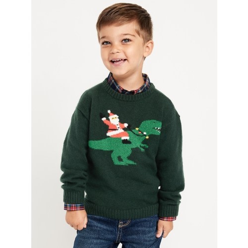 SoSoft Oversized Holiday Graphic Sweater for Toddler Boys