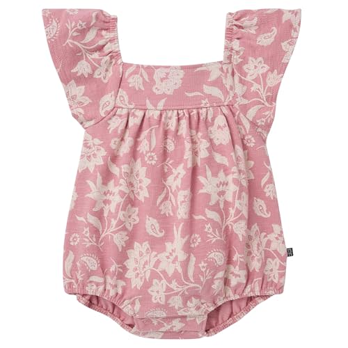 Modern Moments by Gerber Baby Girls' Lace Ruffle Bubble Romper