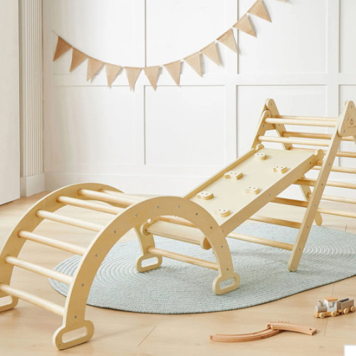 Tiny Land® Pikler Triangle 7-in-1 Montessori Climbing Set