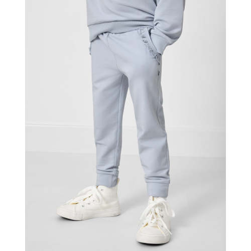 Soft Blue Ruffle Jogger | Little Sleepies