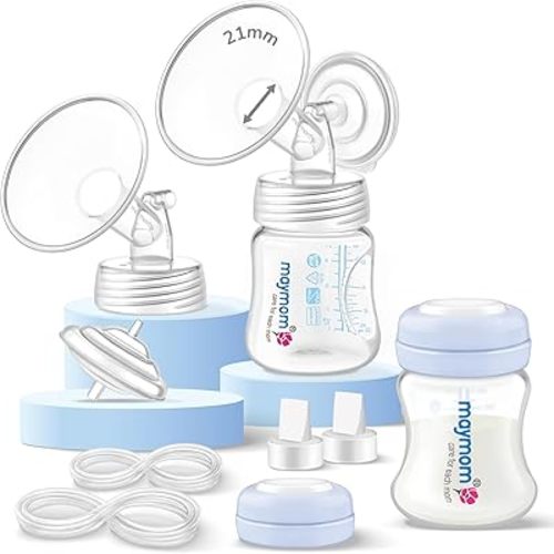 21mm Flange Maymom Pump Parts Compatible with Spectra S2 S1 9 Plus Breastpump Not Original Spectra S2 S1 Replacement Pump Parts Accessories, Small Flange