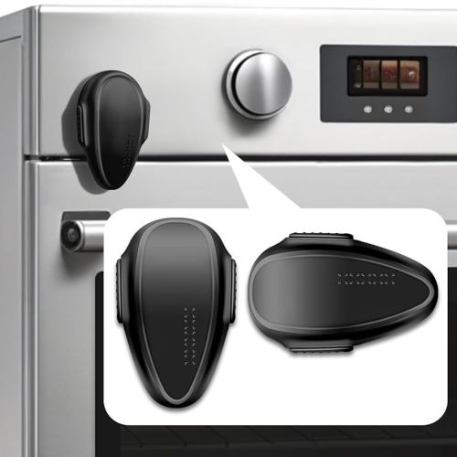 Oven Lock Child Safety (2 Pack),Oven Door Lock,Oven Front Lock, Baby Proofing, Baby and Child Proof Locks for Drawer Oven Stove Door, Upgrade Heat-Resistant Material, Easy to Install - Black