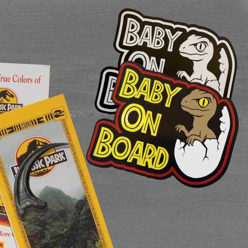 Baby on Board Dinosaur Decal | Jurassic Car Sticker | Raptor Sticker