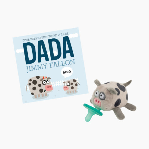 WubbaNub Wubbanub x Jimmy Fallon Pacifier and Plush - Dada Moo Cow + Book