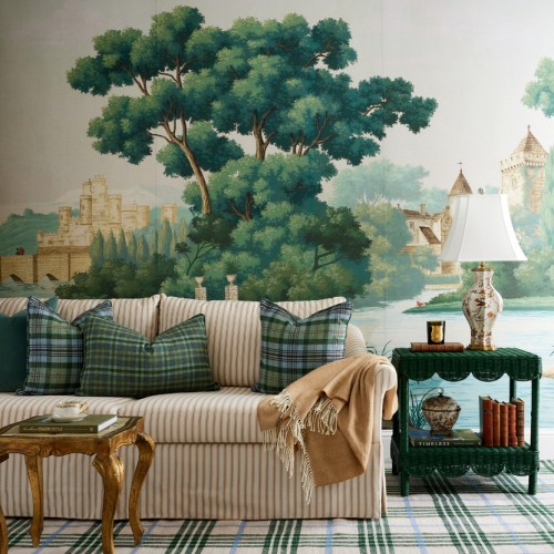 Scallop Crib Skirt in Garden Green | Caitlin Wilson