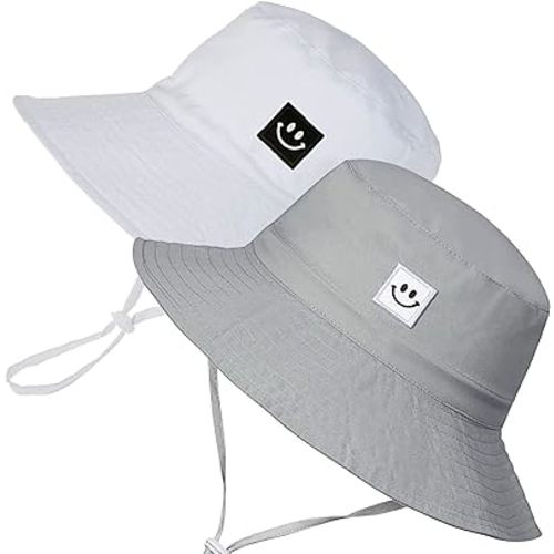 55cube Baby & Toddler Sun Hat UPF 50+ Bucket Hat with Chin Strap