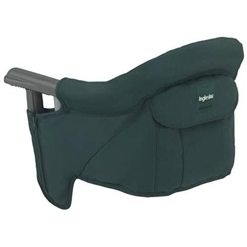 Inglesina Fast Table Chair - Award-Winning Convenient Baby High Chair - Use at Most Tables or Restaurants Without Leaving Scratches {Dark Green}