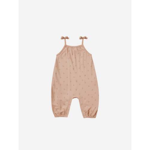 Smocked Jumpsuit || Cherries