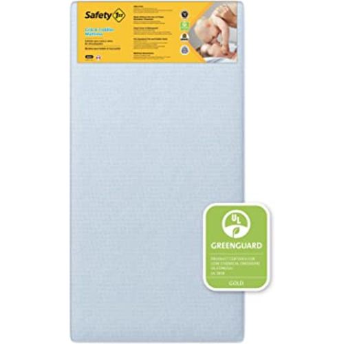Safety 1st Heavenly Dreams Baby Crib & Toddler Bed Mattress, Waterproof Cover, Firm, Fits Standard Size Cribs & Toddler Beds, Blue