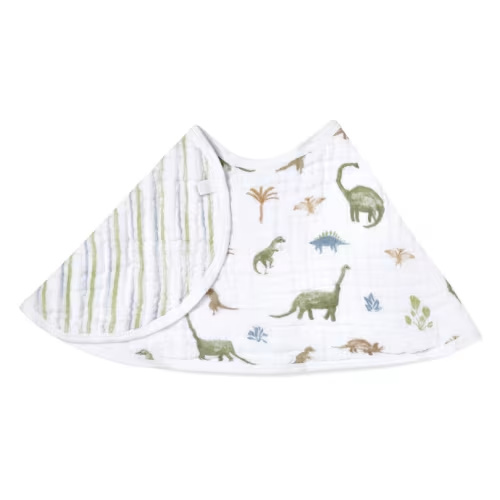 Muslin Burpy Bib, Dino Jungle