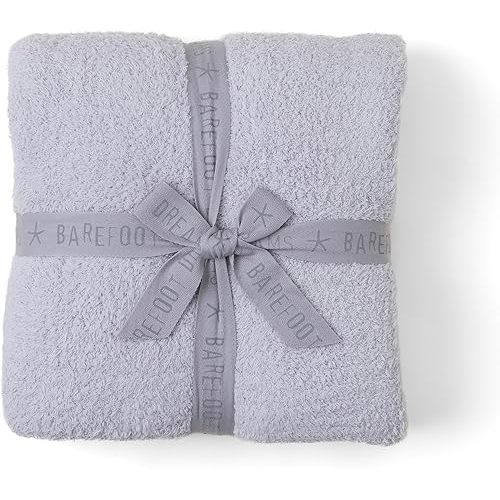 Barefoot Dreams Women's CozyChic Throw, Oyster, Grey, One Size