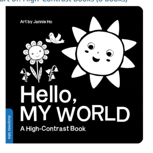 Hello, My World: A High-Contrast Board Book for Babies, Perfect for a Shower Gift