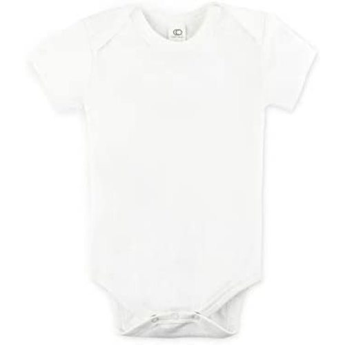 Colored Organics Unisex Newborn Organic Cotton Bodysuit - Short Sleeve Infant One Piece - Baby Boy and Girl Clothing