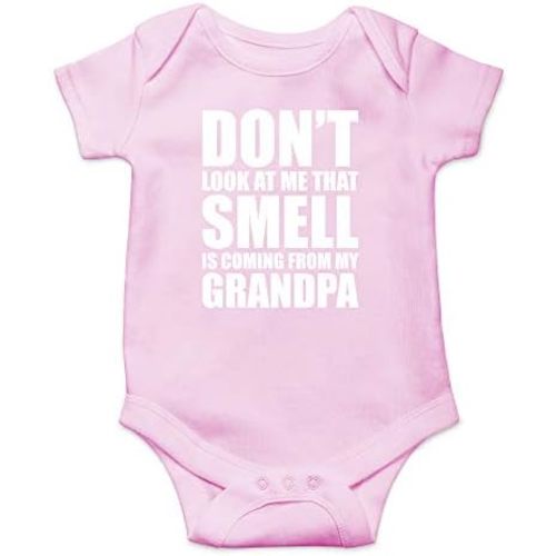 Don't Look At Me, That Smell Is Coming From My Grandpa Baby Bodysuit - Newborn Unisex Clothes