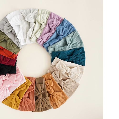 Prohouse 20PCS Baby Nylon Headbands (Clay)
