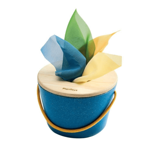 Tissue Bucket Baby Toy