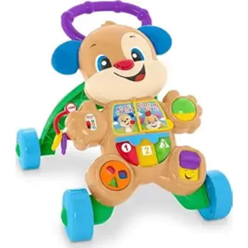 Fisher-Price Baby Toy Laugh & Learn Smart Stages Puppy Walker with Educational Music Lights & Activities for Infants Ages 6+ Months