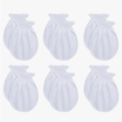 RATIVE Baby Mittens Newborn No Scratch Gloves, Organic Cotton Infant Mittens for Baby Boy & Girl, 0-6 Months