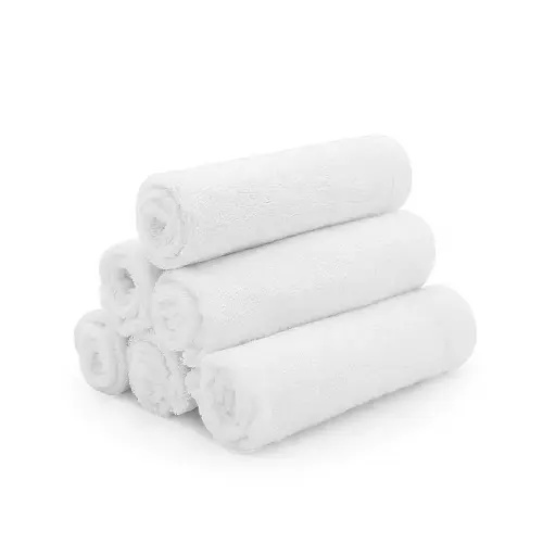 Kushies Bamboo Washcloths 6-Pack (White)