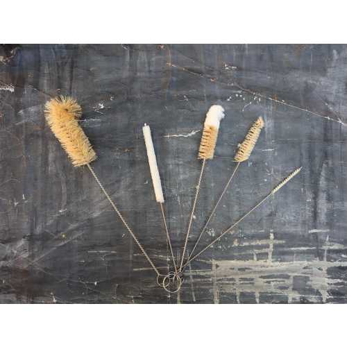 Set of 5 Sisal Bottle Brushes | All Purpose Sisal Vegan Bottle Brush | Baby Bottle Straw Brush Water Bottle | Zero Waste Gift | Plantish