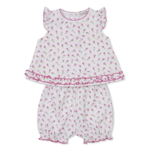 Kissy Kissy Baby Girls Infant Tulip Blossoms Print Multicolored Sunsuit