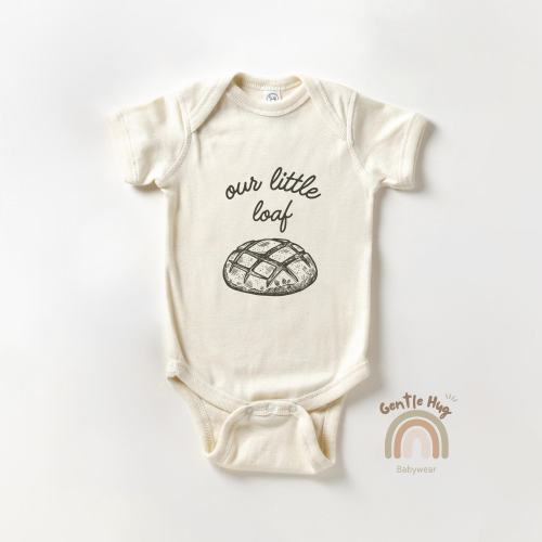 Little Loaf Baby Onesie® Brand, Sourdough Bread Baby Bodysuit, Bakery Lover Baby Outfit, Natural Baby Clothes
