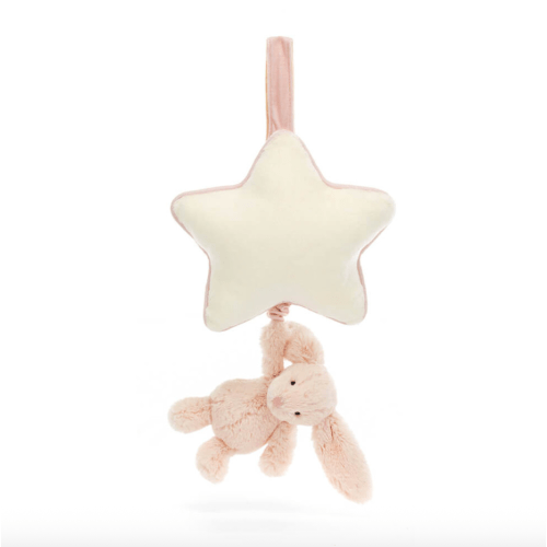 Jellycat Bashful Blush Bunny Musical Pull
