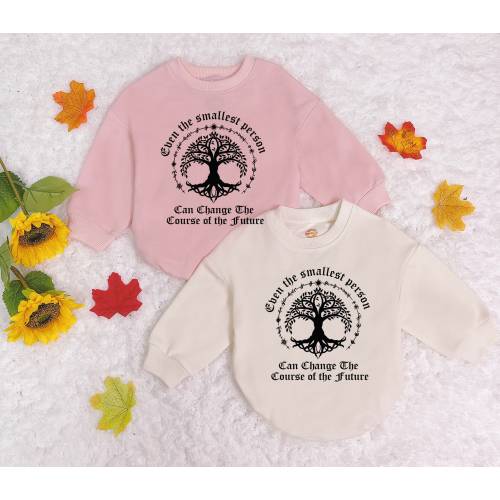 Even The Smallest Person Baby Romper Sweatshirt, Baby Romper, Catholic Quote Bodysuit, Newborn Outfit