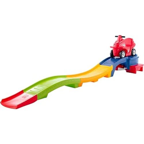 Step2 Up & Down Roller Coaster Kids Ride On Toy, Push Car, Indoor/Outdoor Playset, Made of Durable Plastic, Max Weight 50 lbs., For Toddlers 2-5 Years Old, Multicolor