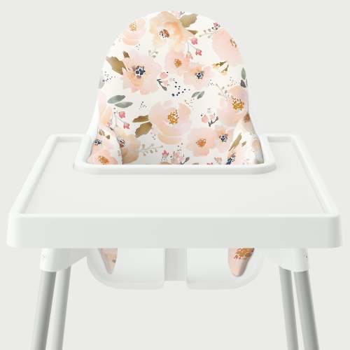 Highchair Cushion Cover - Peachy Blossoms – Yeah Baby Goods