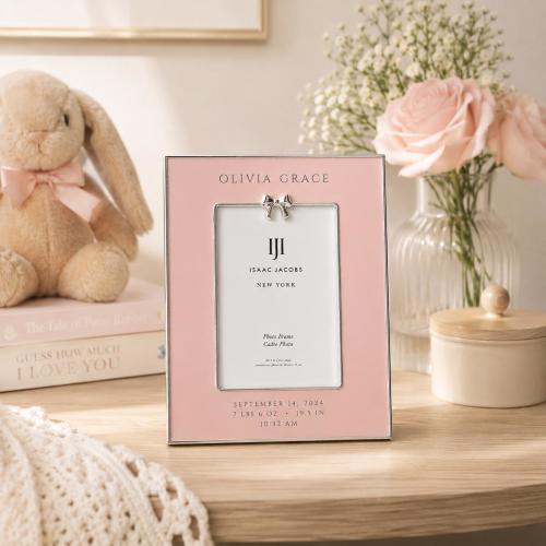 Personalized Baby Girl Picture Frame | Custom Engraved Frame | Baby Name Photo Frame | Newborn Gift | Nursery Decor | Baby Shower Gift