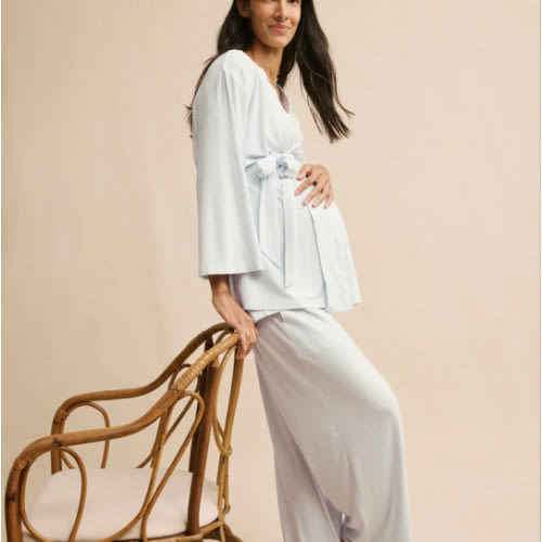 LAKE | Women | DreamModal Pajamas | Fog Maternity Kimono Bundle