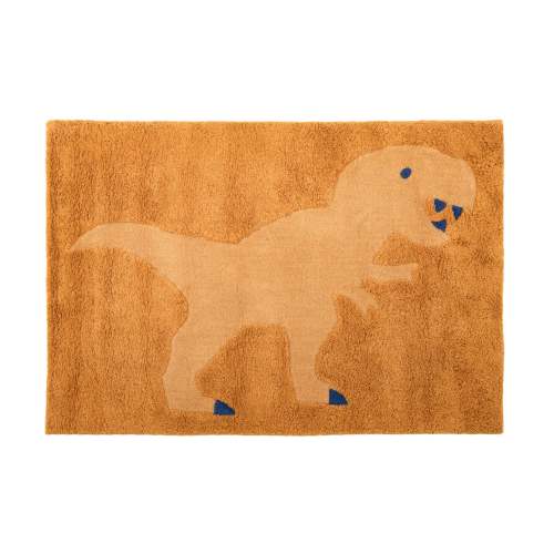 Wool Hand Tufted Rug, Orange - T Rex - Revival Rugs