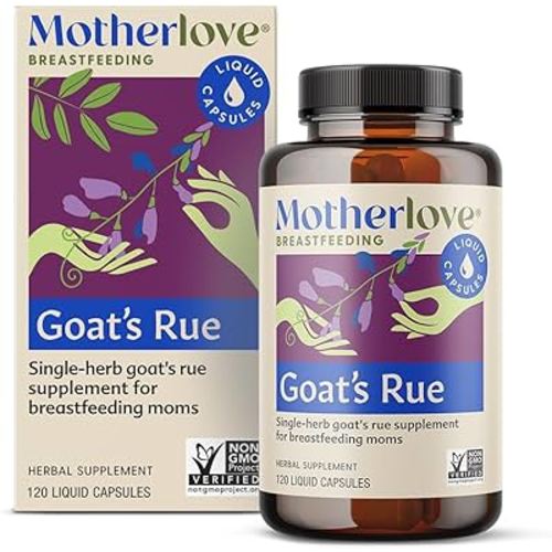 Motherlove Goat’s Rue (120 Liquid caps) Lactation Supplement for Breast Tissue Development & Supporting Breast Milk Supply —Non-GMO, Organic Herbs, Vegan, Kosher, Soy-Free