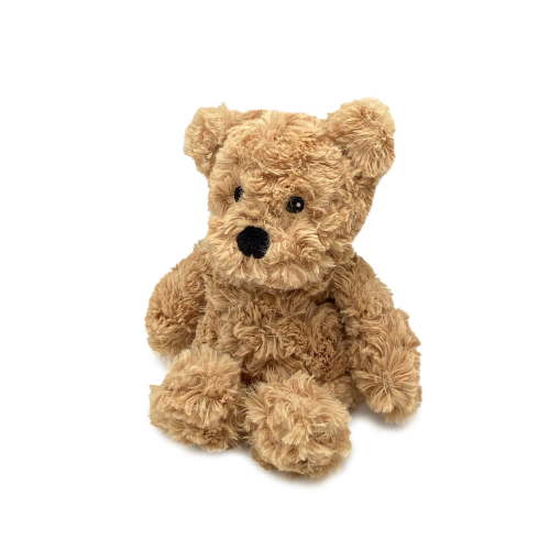 Brown Curly Bear Junior - Warmies Cozy Plush Heatable Lavender Scented Stuffed Animal
