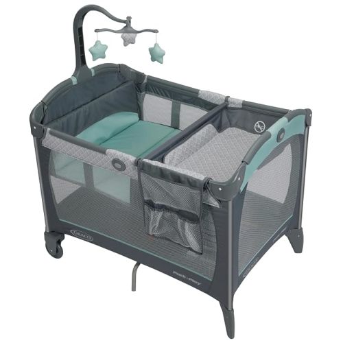 Graco Pack and Play Change 'n Carry Playard with Portable Changing Pad, Manor