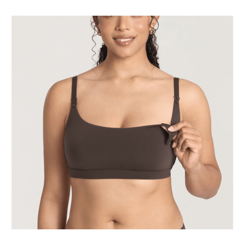Cotton Scoop Neck Nursing Bralette