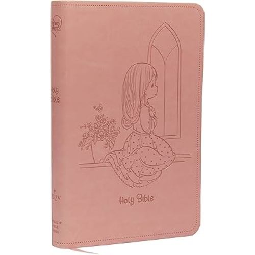 NRSVCE, Precious Moments Bible, Pink, Leathersoft, Comfort Print: Holy Bible