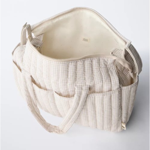 GINGHAM MATERNITY BAG