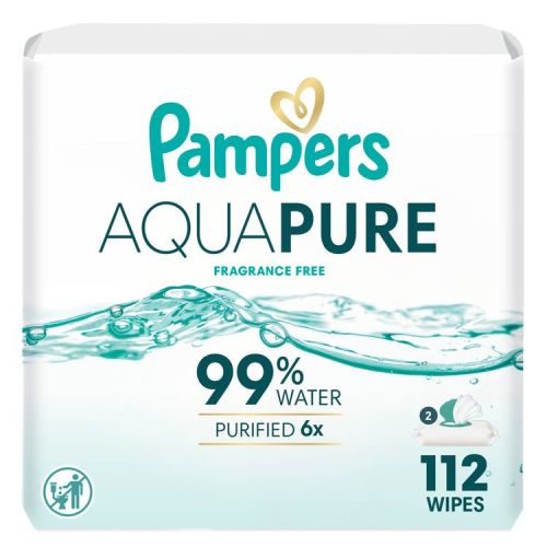 Pampers Aqua Pure Sensitive Baby Wipes - 112ct