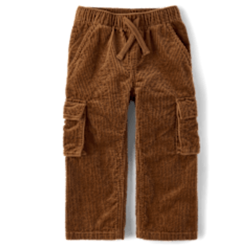 Baby And Toddler Corduroy Wide Leg Cargo Pants - BROWN | The Children's Place
