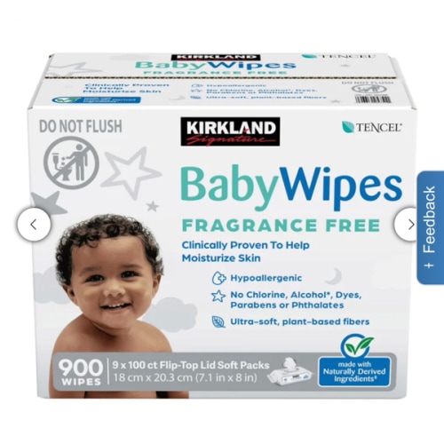 Kirkland Signature Baby Wipes Fragrance Free
